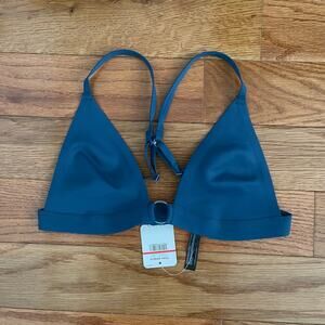 Free People Oh Scuba Neo Bralette Womens XS Midnight Cowboy Turquoise